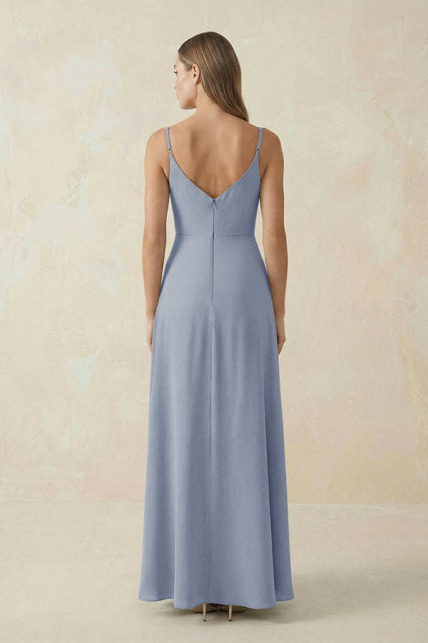 Cami Strap A - Line Chiffon Bridesmaid Dress in Twilight - KISS BRIDAL Bridesmaid Dresses