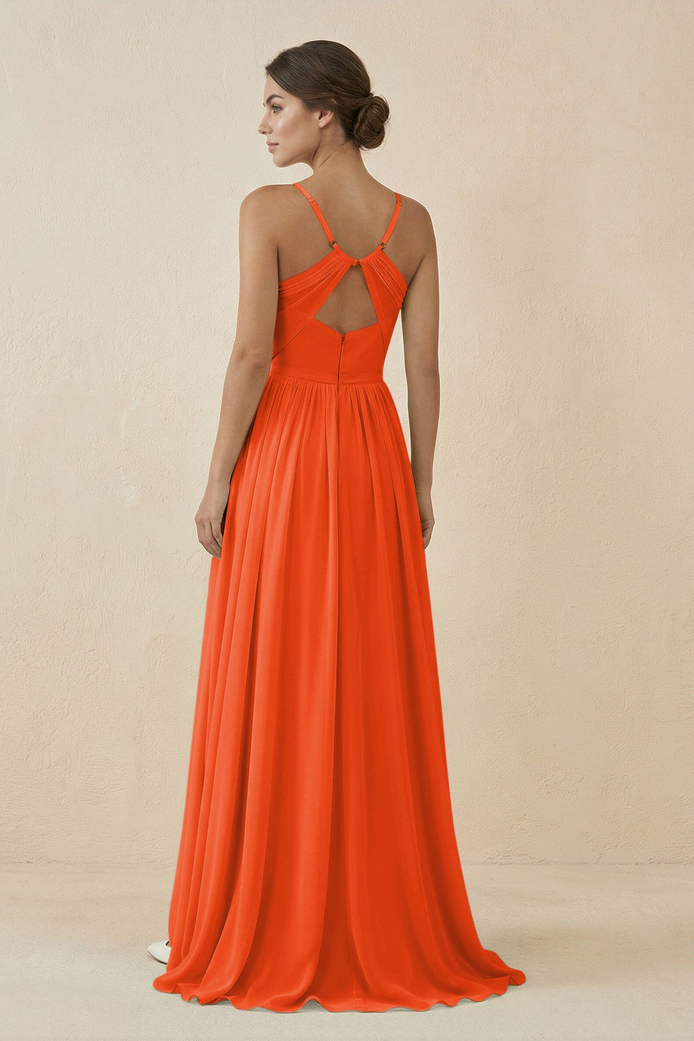 Sweetheart A-Line Chiffon Bridesmaid Dress in Cinnamon