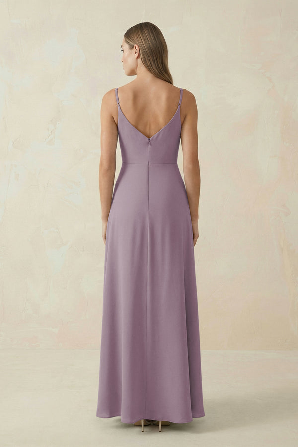 Dusk Cami Strap A-Line Chiffon Bridesmaid Dress (2) | KISSBRIDAL