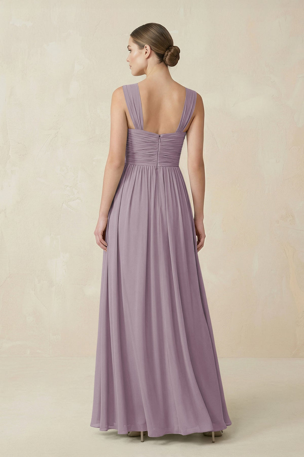 Sweetheart Pleated Chiffon A-Line Bridesmaid Dress in Dusk