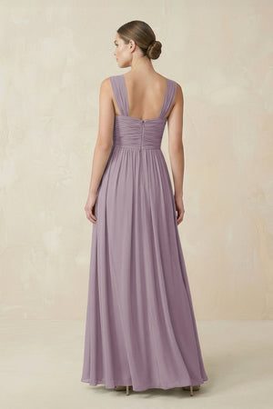 Dusk Sweetheart Pleated Chiffon A-Line Bridesmaid Dress (2) | KISSBRIDAL