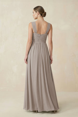 Frost Sweetheart Pleated Chiffon A-Line Bridesmaid Dress (2) | KISSBRIDAL