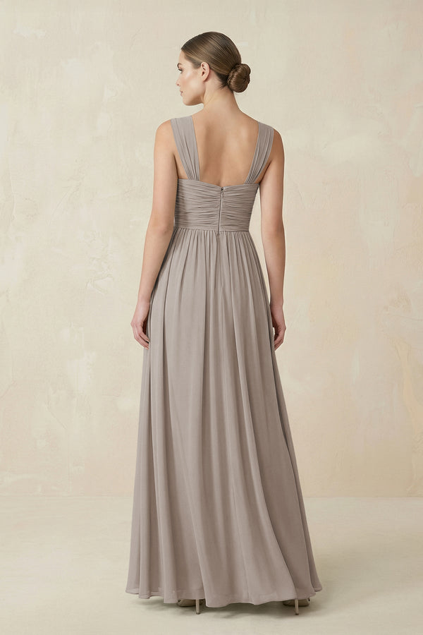 Frost Sweetheart Pleated Chiffon A-Line Bridesmaid Dress (2) | KISSBRIDAL