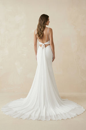Mermaid Satin Sweetheart Wedding Dress in White - KISS BRIDAL Wedding Dresses