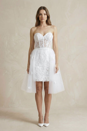 Sheath Sweetheart Lace Wedding Dresses - KISS BRIDAL Wedding Dresses