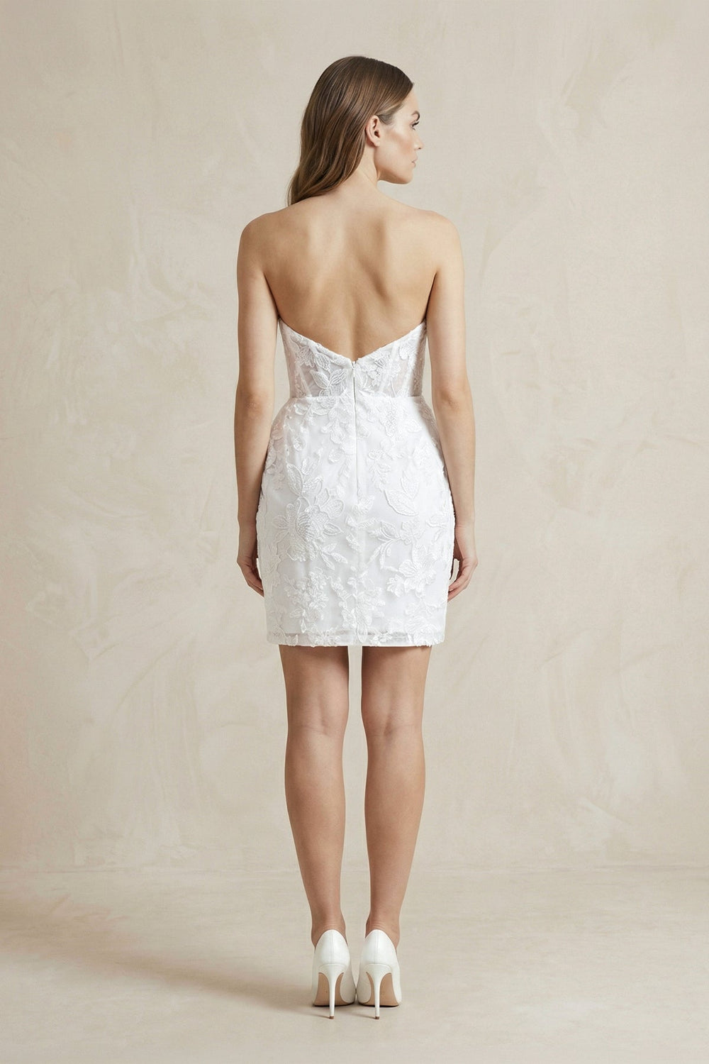 Sheath Sweetheart Lace Corset Wedding Dresses