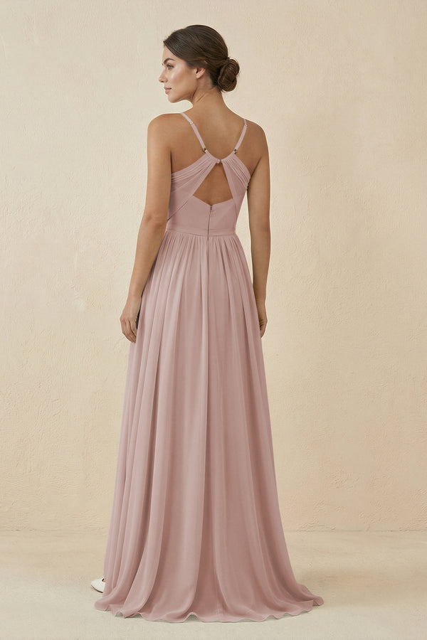 Sweetheart A-Line Chiffon Bridesmaid Dress in Toffee (2) | KISSBRIDAL