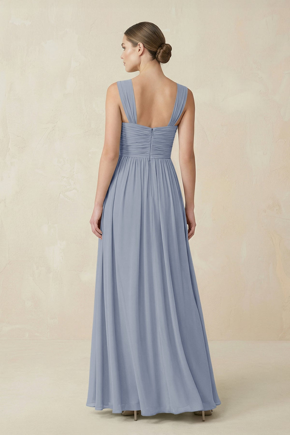 Sweetheart Pleated Chiffon A-Line Bridesmaid Dress in Twilight